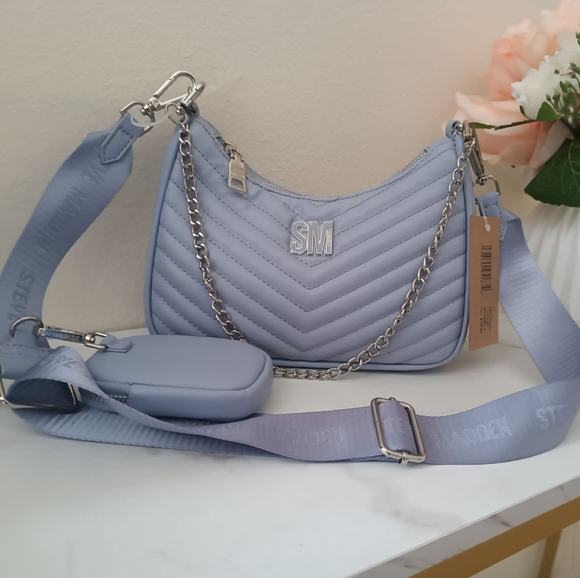 Steve Madden Pastel Violet Shoulder & Crossbody Bag & Coin Purse Set - NWT - Picture 3 of 13